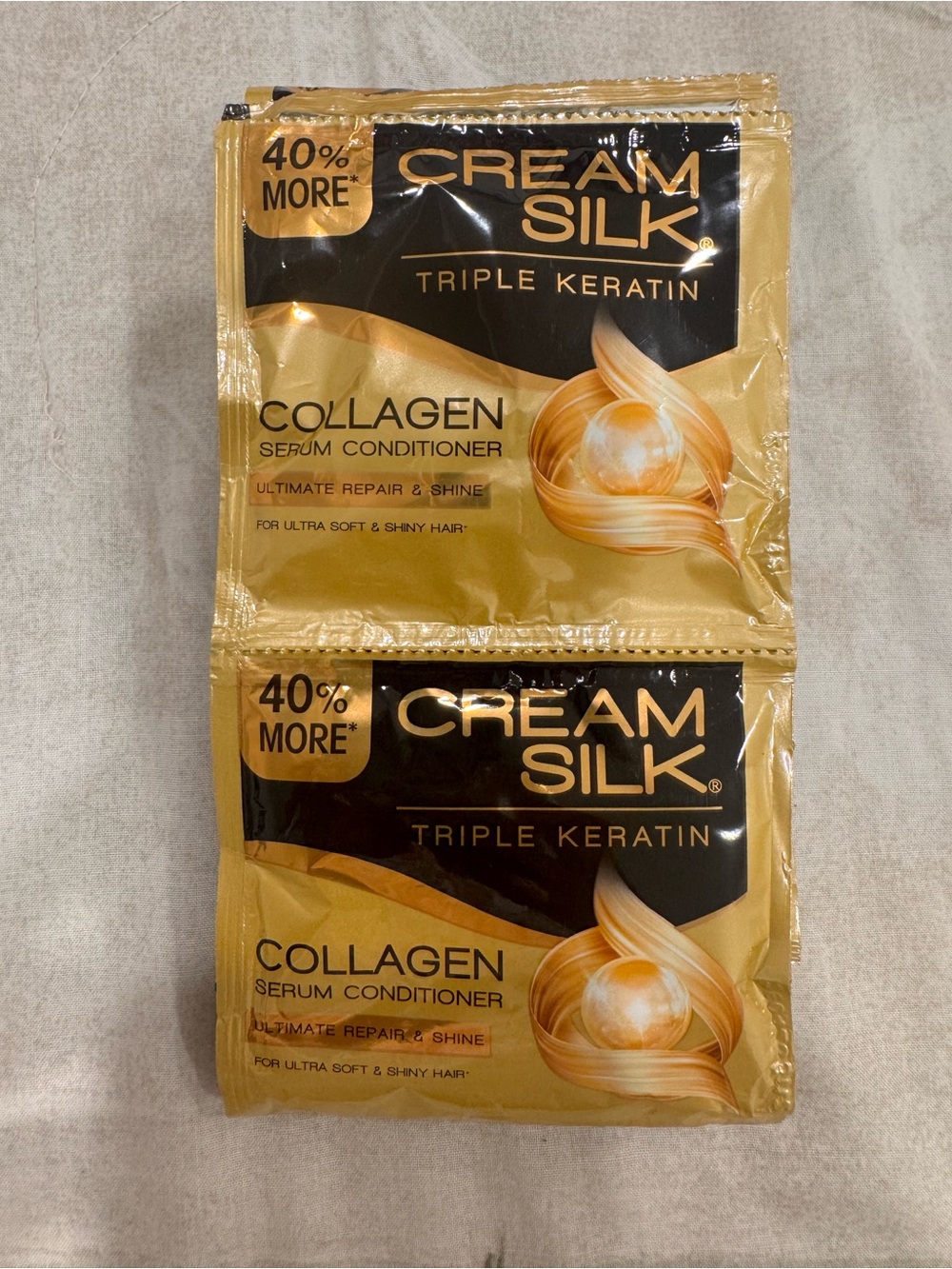 Collagen Serum Conditioner Sachets - Gold 12 sachets